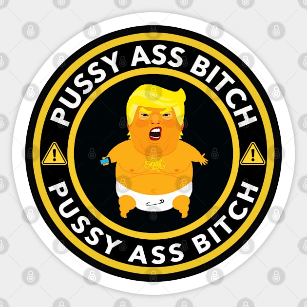 Warning: President PAB Sticker by skittlemypony